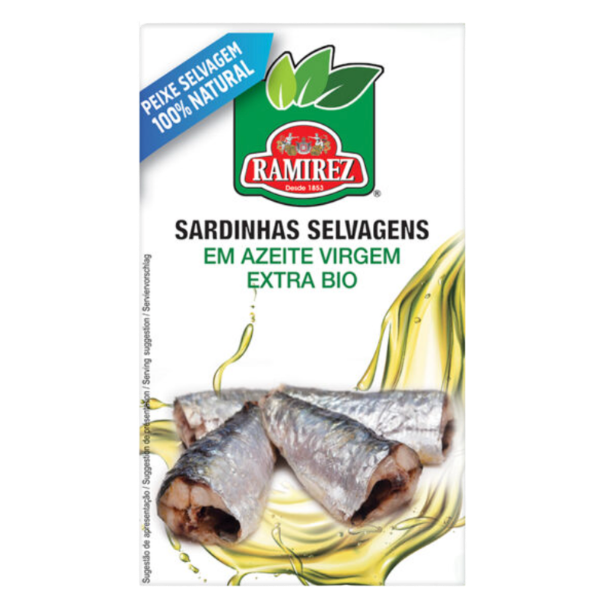 Ramirez savvaļas sardīnes ekstra neapstrādātā BIO olīveļļā