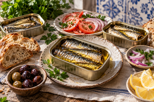 Traditional Portuguese sardines and canned conservas from Portugal