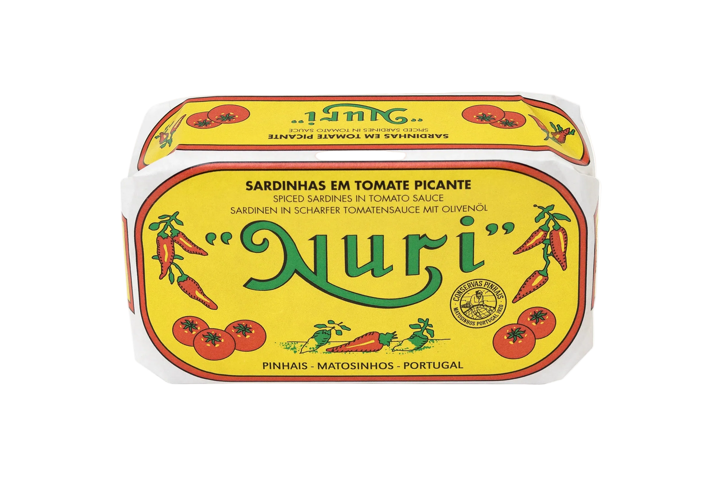 NURI Signature kolekcija – 4 izcilas Portugāles sardīnes (4 × 125g)