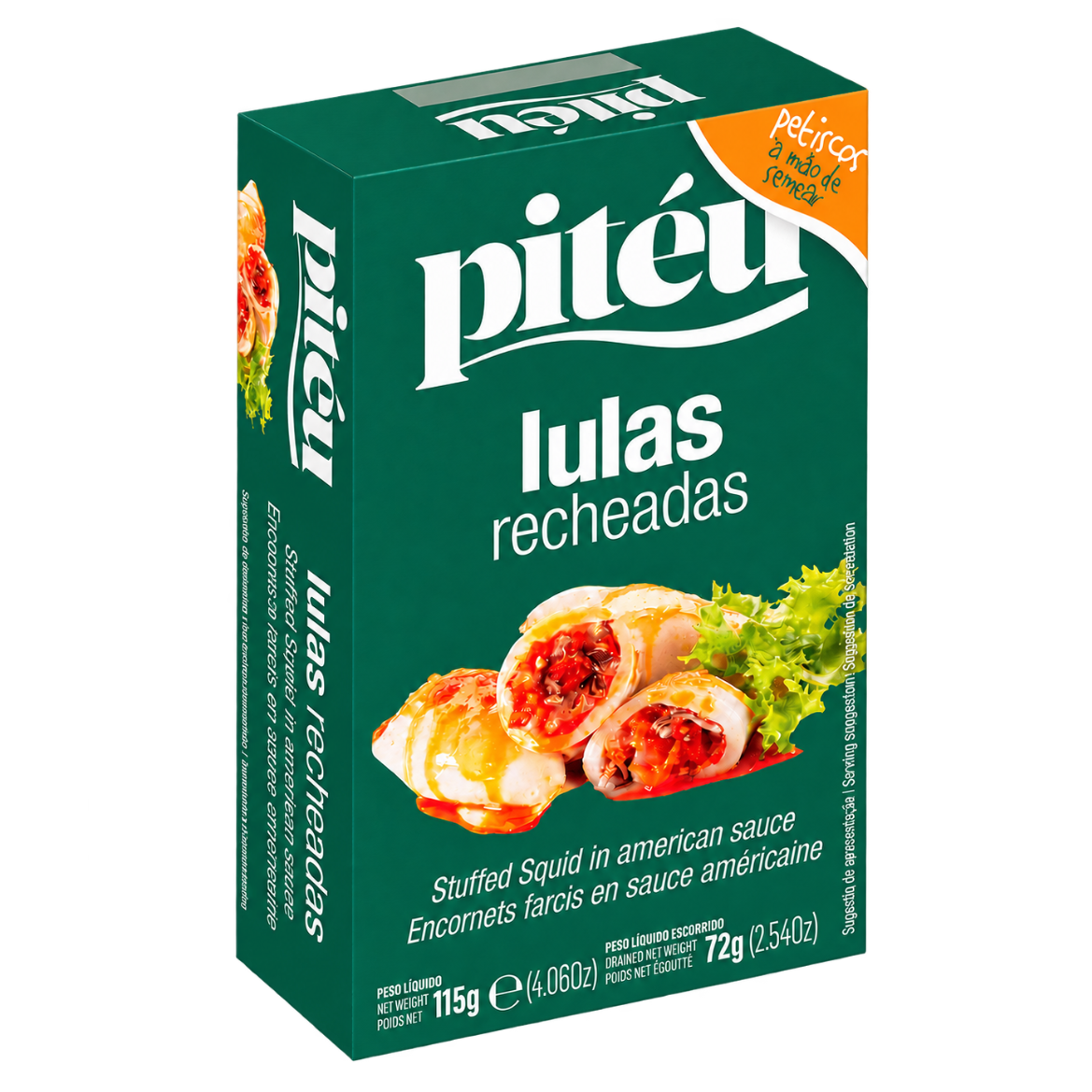 Pitéu stuffed squid in American sauce 115g