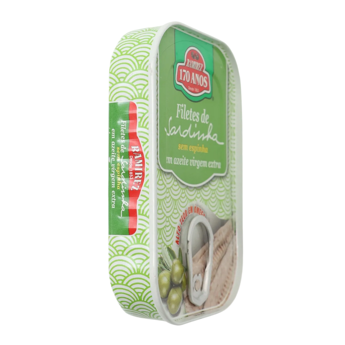 Ramirez boneless sardine fillets in extra virgin olive oil (Ugly Tin)