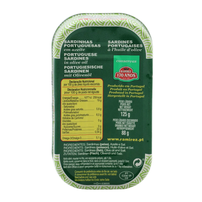 Ramirez portugāļu sardīnes olīveļļā (neglīts bundulis)